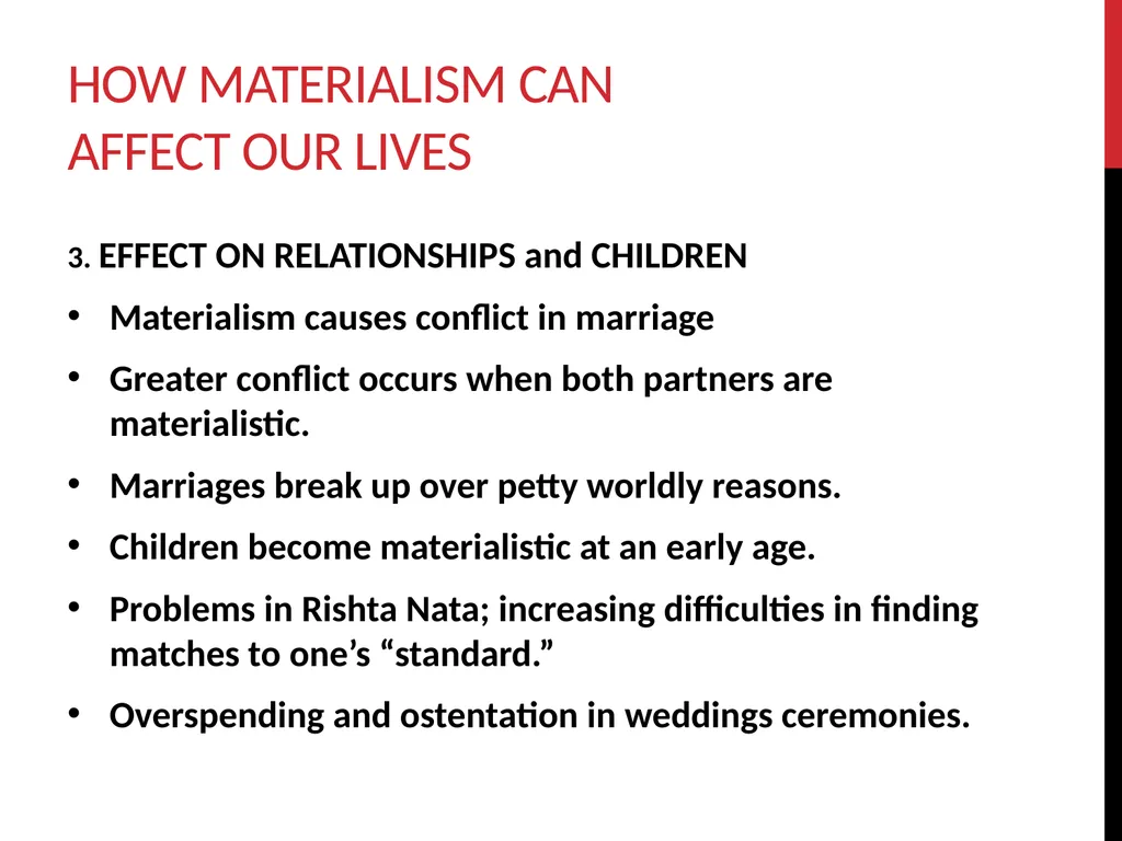 Materialism and Islamic values Lajna mentoring - slide 20 of 29
