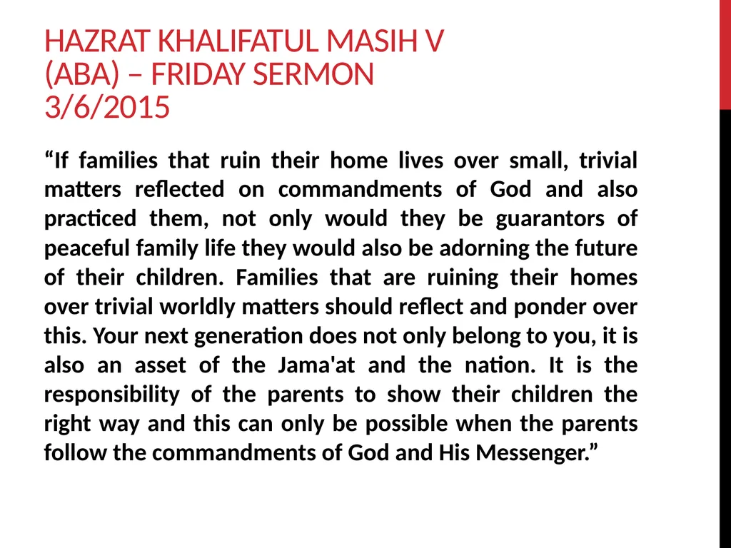 Materialism and Islamic values Lajna mentoring - slide 21 of 29