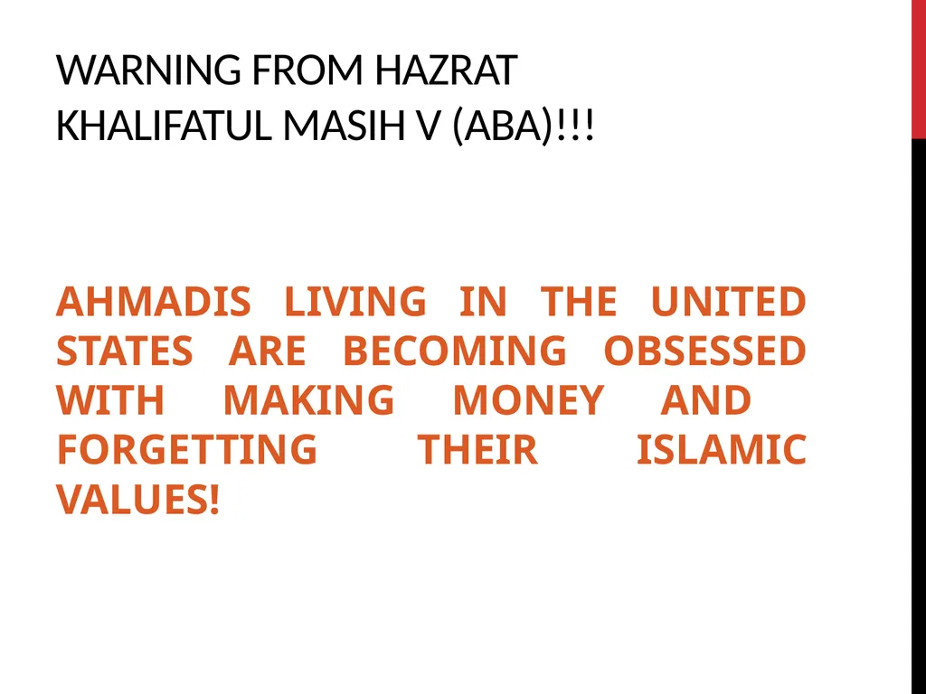 Materialism and Islamic values Lajna mentoring - slide 15 of 29