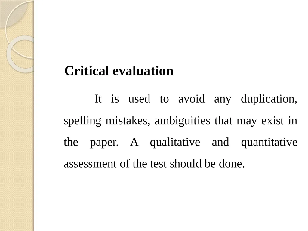 CONSTRUCTION OF AN ACHIEVEMENT TEST Dr. - slide 27 of 29
