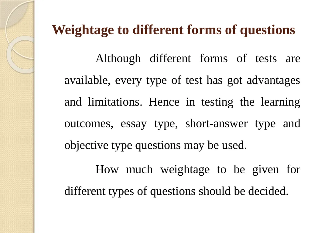 CONSTRUCTION OF AN ACHIEVEMENT TEST Dr. - slide 15 of 29
