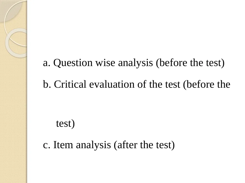CONSTRUCTION OF AN ACHIEVEMENT TEST Dr. - slide 25 of 29