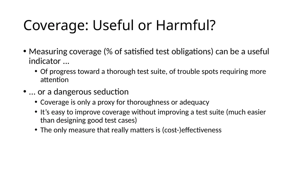 Test Case Selection and Adequacy Criteria Learning - slide 12 of 16