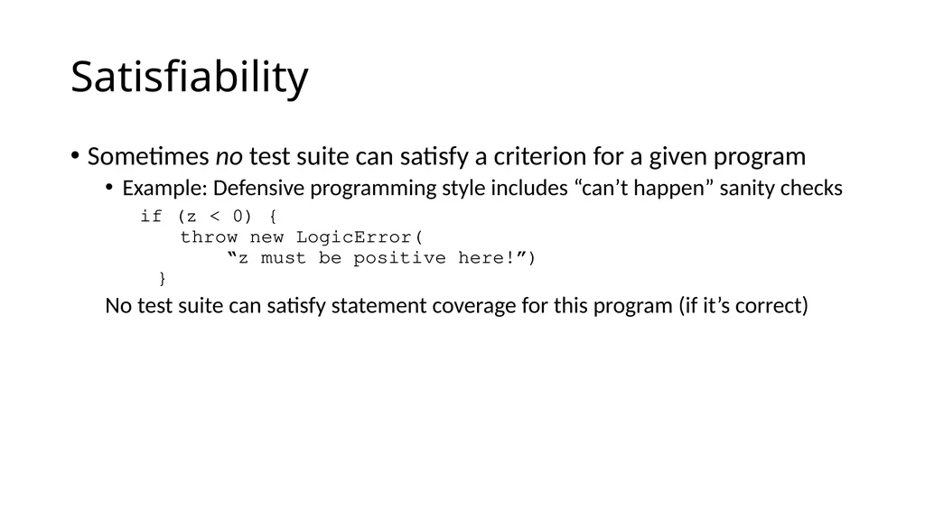 Test Case Selection and Adequacy Criteria Learning - slide 10 of 16