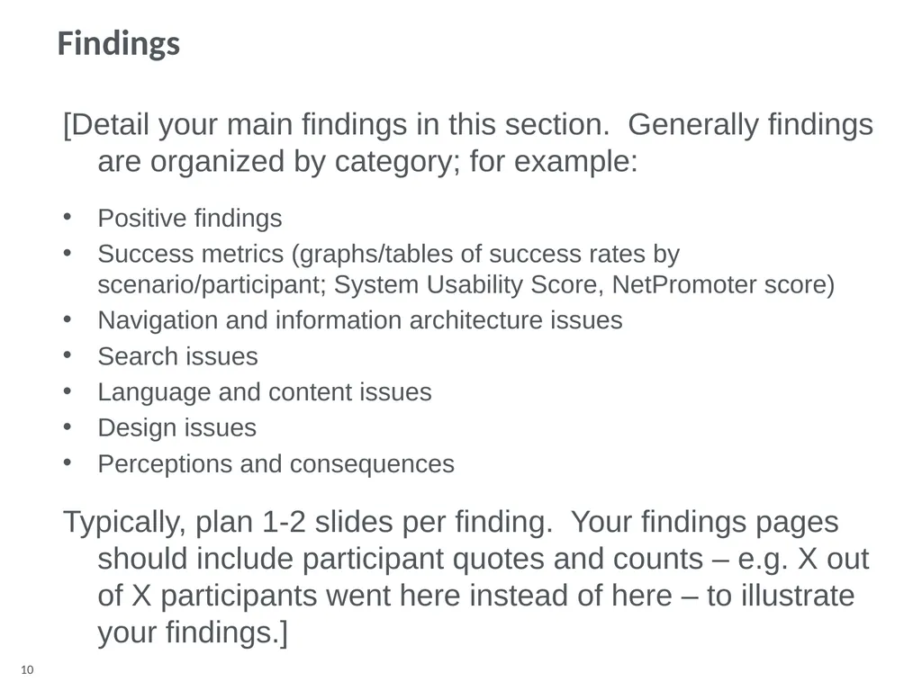 Overview Background Goals Methodology Participants - slide 10 of 15
