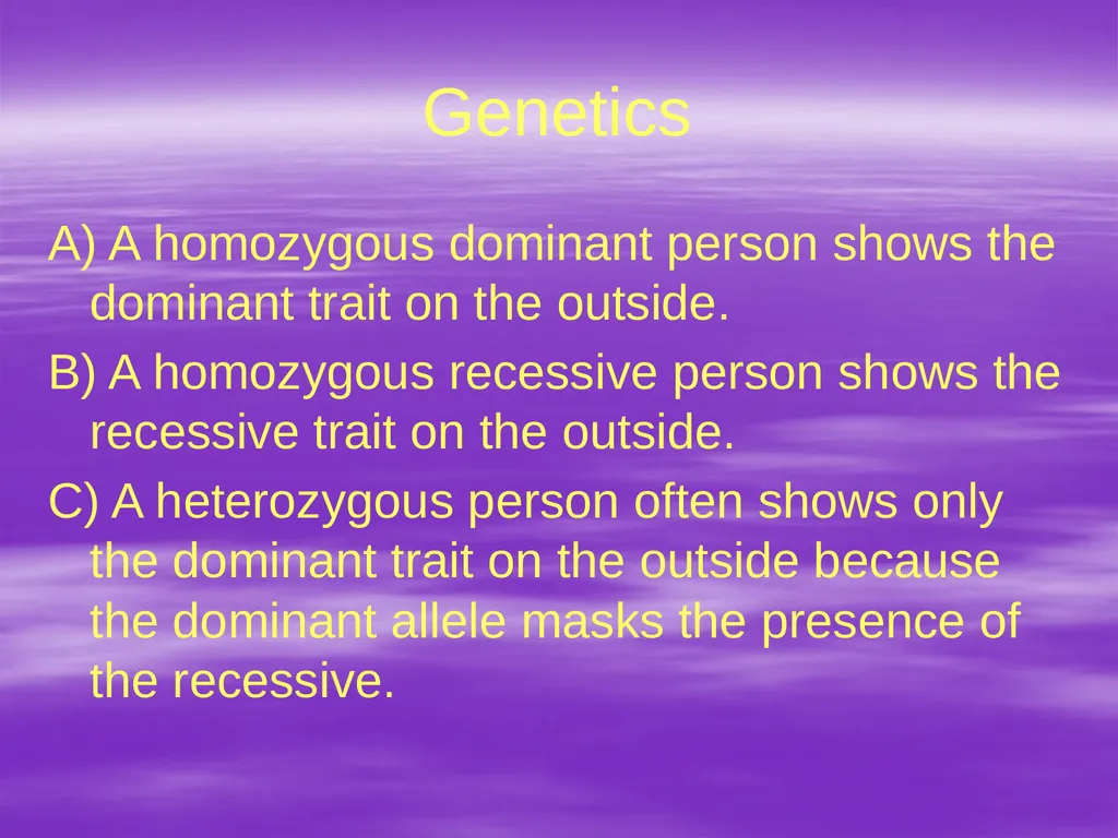 Genetics A. The Vocabulary of Genetics 1. - slide 6 of 20