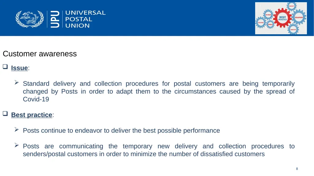 Keeping the Mail Moving Measures to limit the - slide 8 of 10