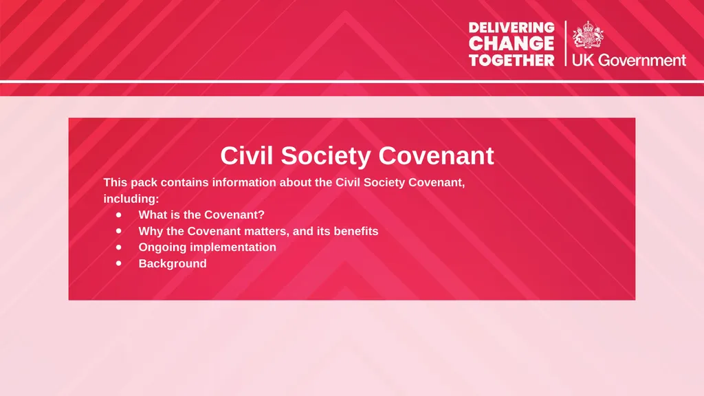 Civil Society Covenant This pack contains - slide 1 of 17