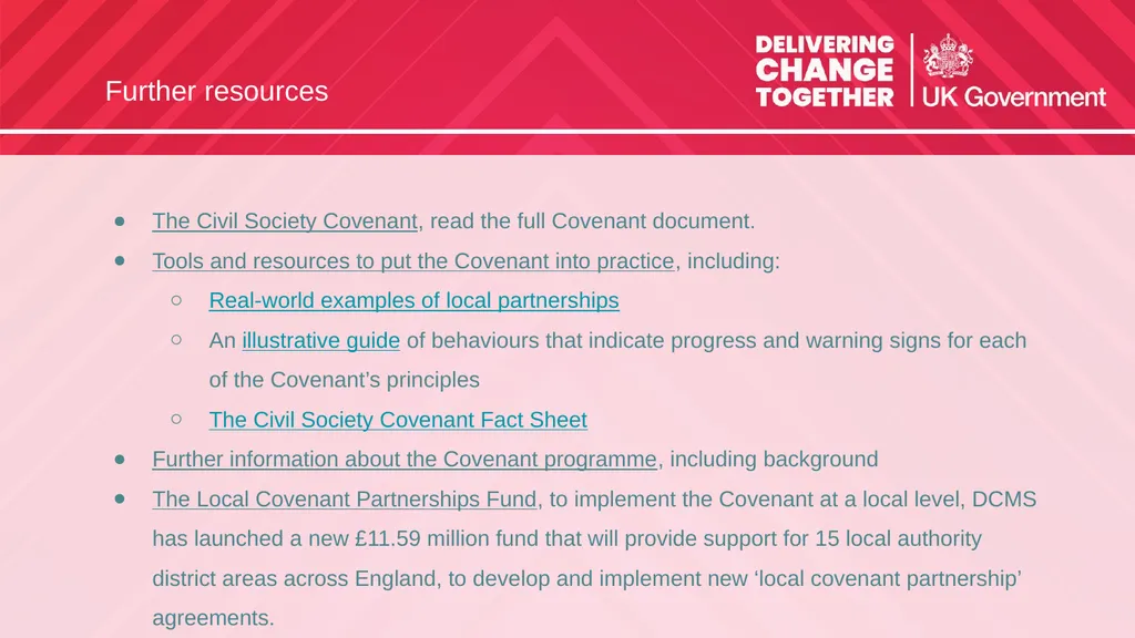 Civil Society Covenant This pack contains - slide 13 of 17