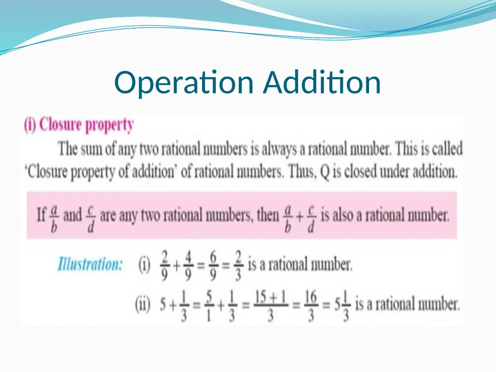 CLASS VIII RATIONAL NUMBERS CHAPTER NUMBER ONE - slide 15 of 19