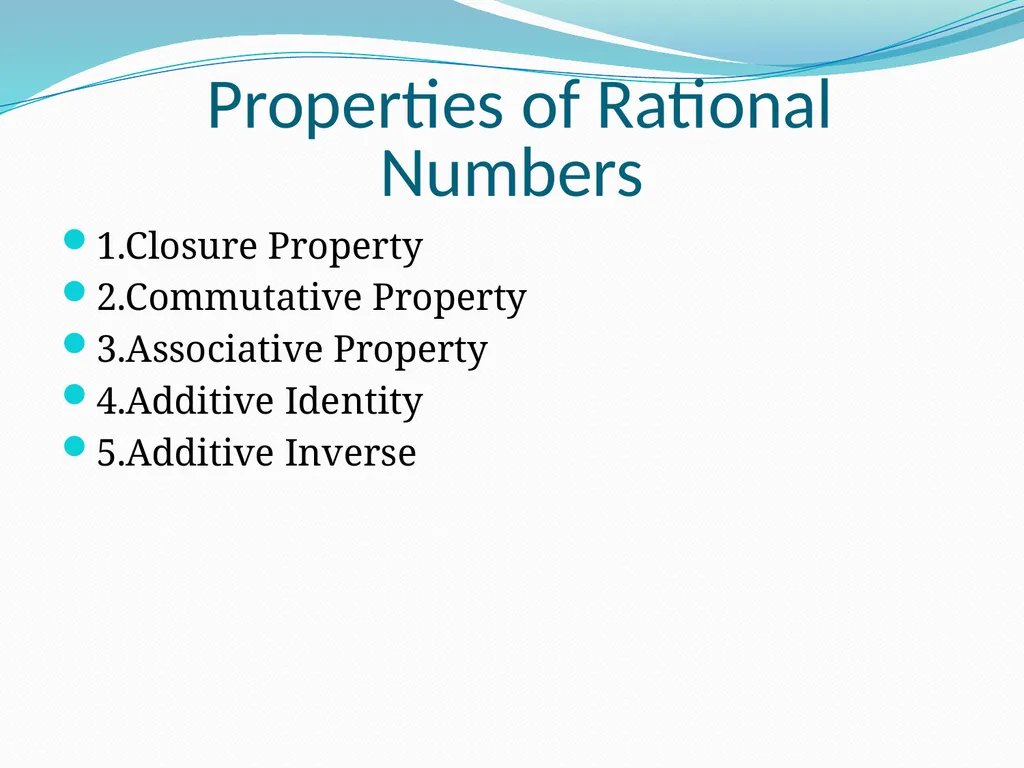 CLASS VIII RATIONAL NUMBERS CHAPTER NUMBER ONE - slide 14 of 19