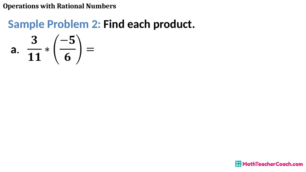 Operations with Rational Numbers Unit 1 Lesson 2 - slide 17 of 34