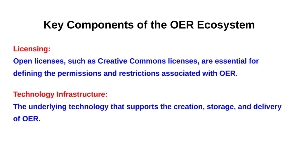 BUILDING SUSTAINABLE OER ECOSYSTEM Mohan B Menon - slide 14 of 28