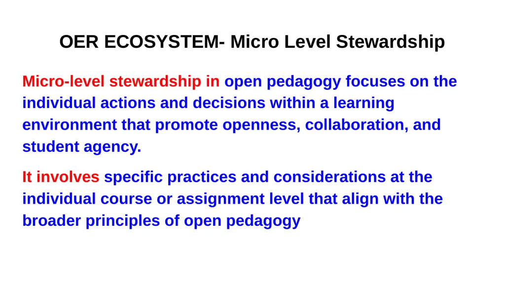 BUILDING SUSTAINABLE OER ECOSYSTEM Mohan B Menon - slide 27 of 28