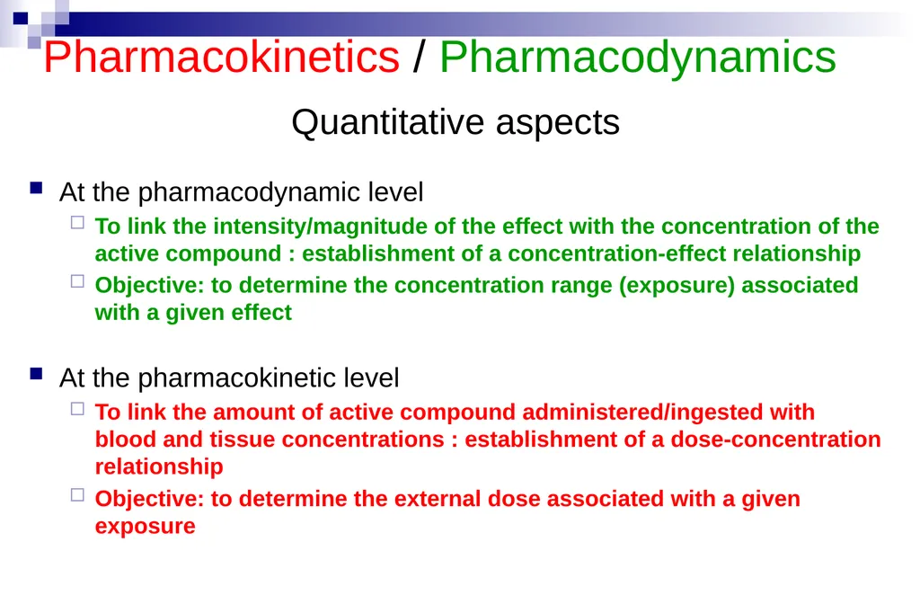Pharmacokinetics and pharmacodynamics An overview - slide 9 of 40