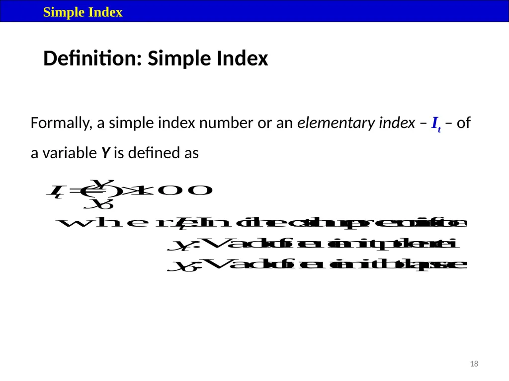 Module 16: Price Index Session I 2 Contents – - slide 18 of 33