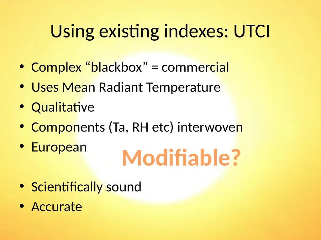Heat Stress Indices HOTHAPS December 2011 Why does - slide 9 of 15