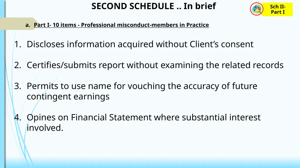 CODE OF ETHICS (Practical Approach) 1 1 2 - slide 22 of 34