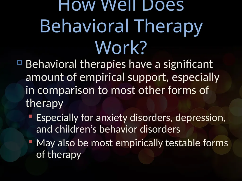 Chapter 14 Behavioral Psychotherapy Behavioral - slide 26 of 26