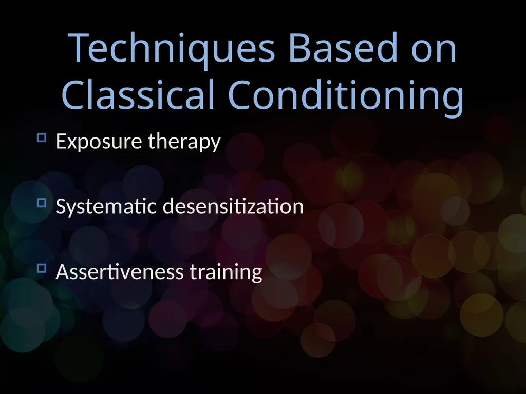 Chapter 14 Behavioral Psychotherapy Behavioral - slide 11 of 26