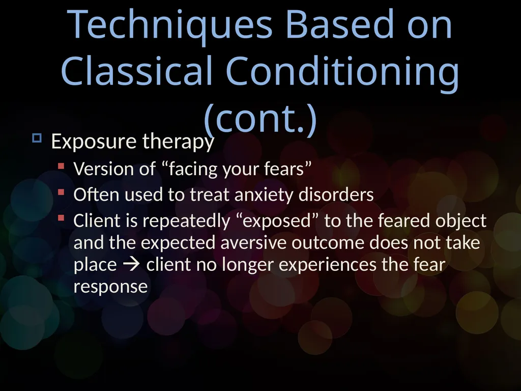 Chapter 14 Behavioral Psychotherapy Behavioral - slide 12 of 26