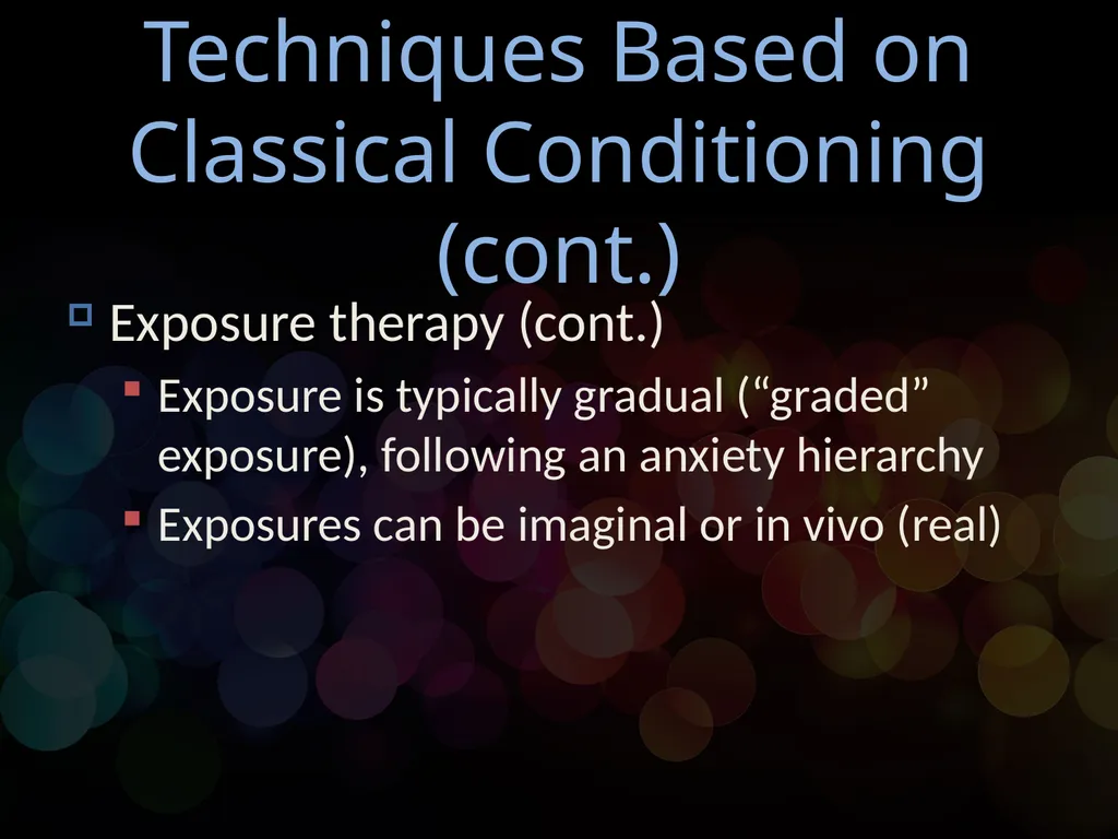 Chapter 14 Behavioral Psychotherapy Behavioral - slide 13 of 26