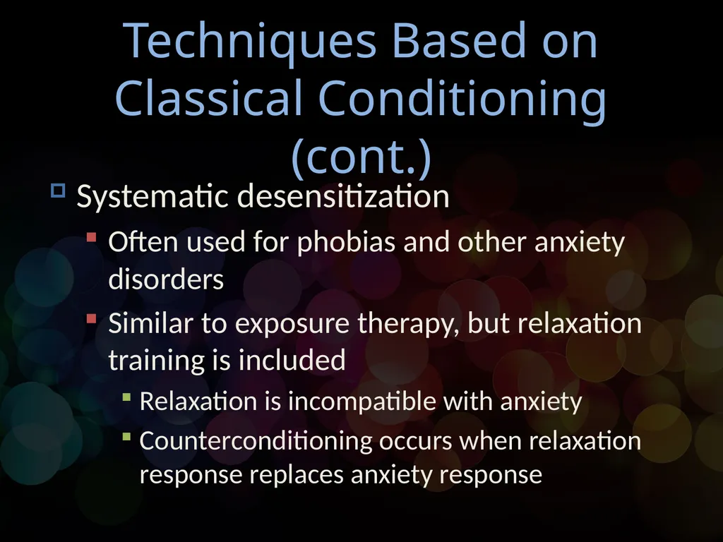 Chapter 14 Behavioral Psychotherapy Behavioral - slide 15 of 26