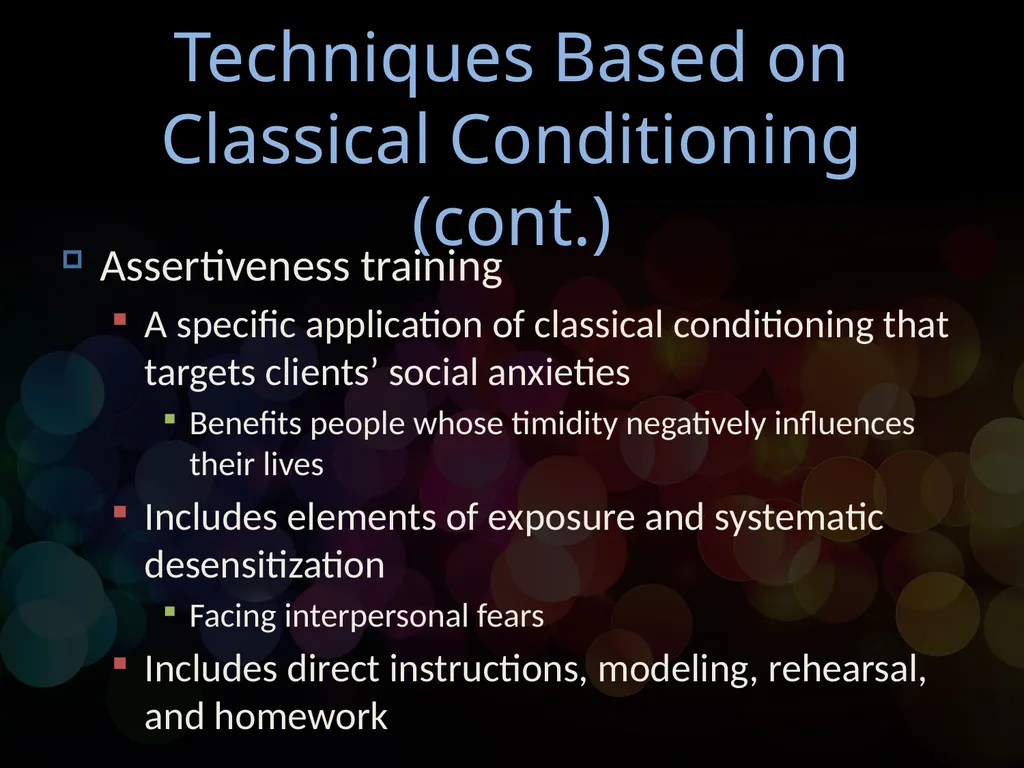 Chapter 14 Behavioral Psychotherapy Behavioral - slide 16 of 26