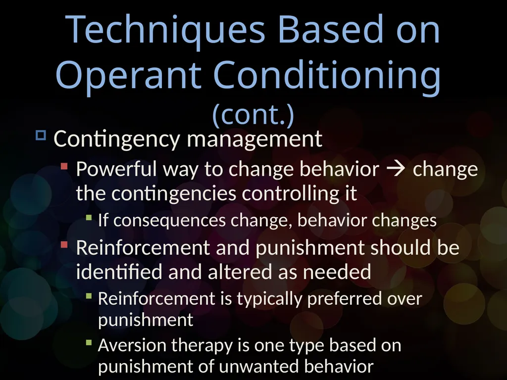 Chapter 14 Behavioral Psychotherapy Behavioral - slide 18 of 26