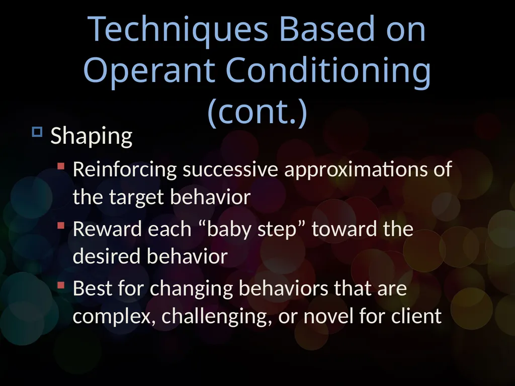 Chapter 14 Behavioral Psychotherapy Behavioral - slide 21 of 26