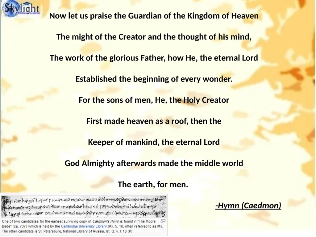 English Literature An Introduction Presentation - slide 13 of 18