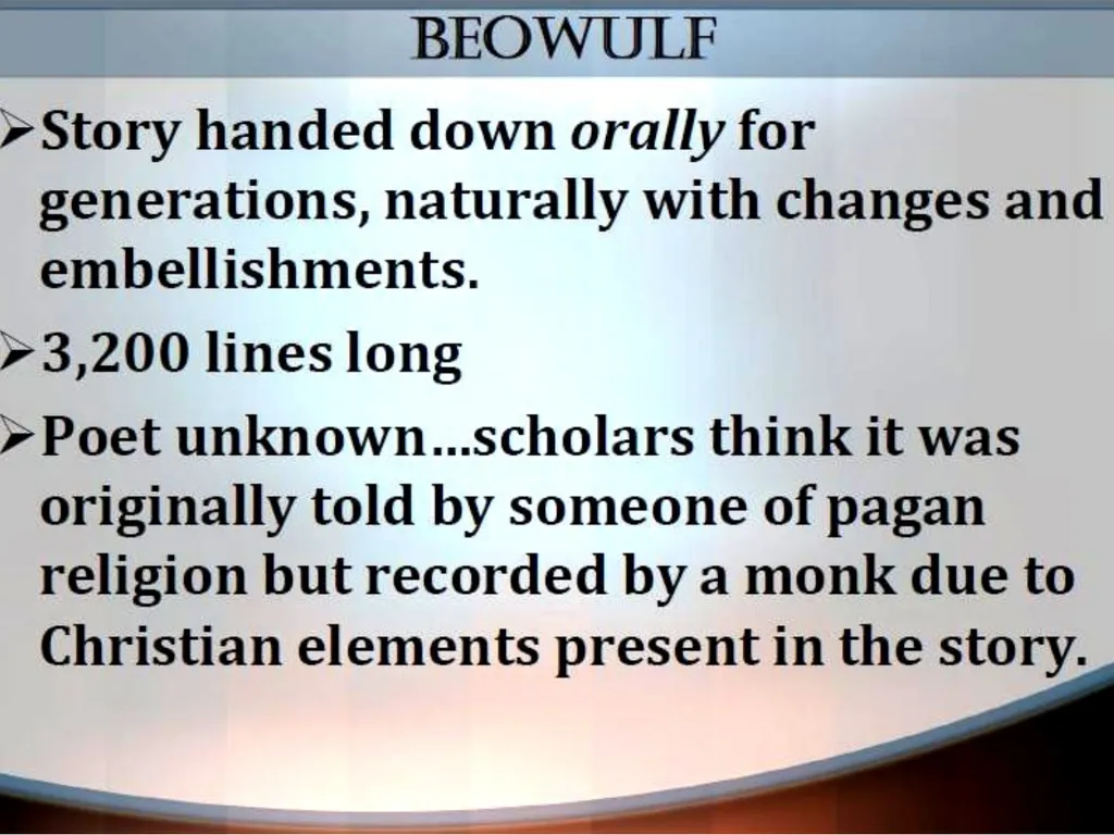 English Literature An Introduction Presentation - slide 15 of 18