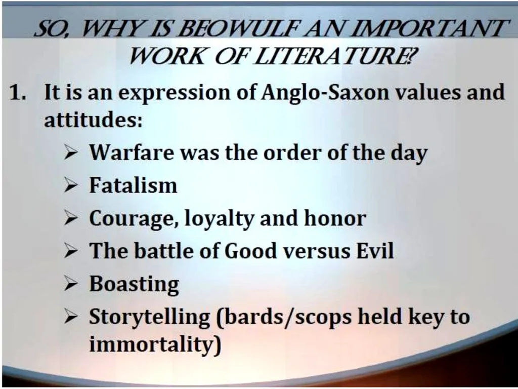 English Literature An Introduction Presentation - slide 16 of 18