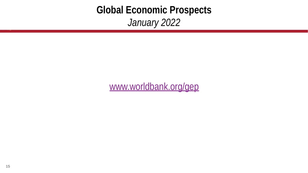 Global Economic Prospects January 2022 - slide 15 of 16