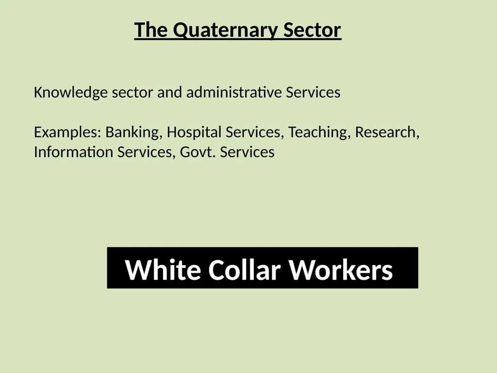 Concept and Classification of Economic Activities - slide 9 of 12