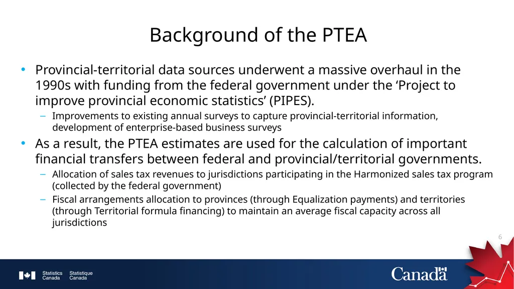 Provincial and Territorial Economic Accounts at - slide 6 of 23