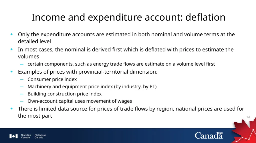 Provincial and Territorial Economic Accounts at - slide 14 of 23