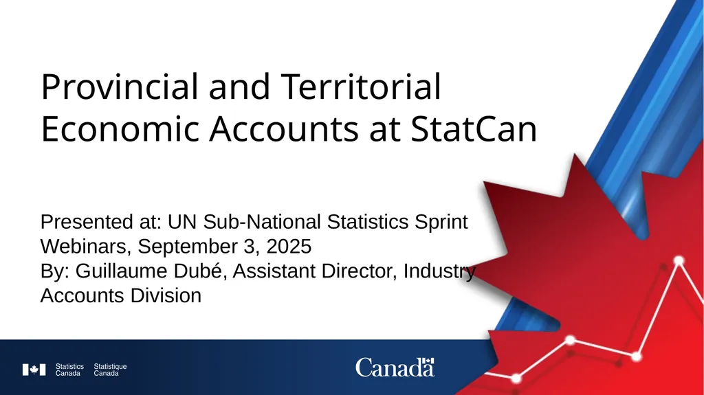 Provincial and Territorial Economic Accounts at - slide 1 of 23