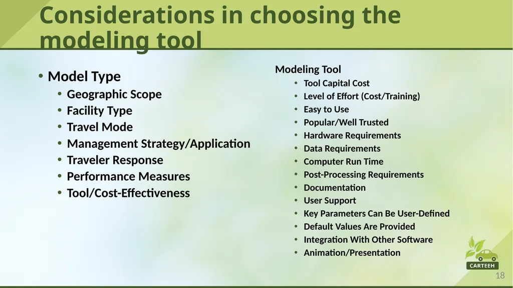 www.carteeh.org Lecture #11: Traffic Modeling - slide 18 of 29