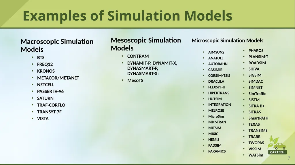 www.carteeh.org Lecture #11: Traffic Modeling - slide 7 of 29
