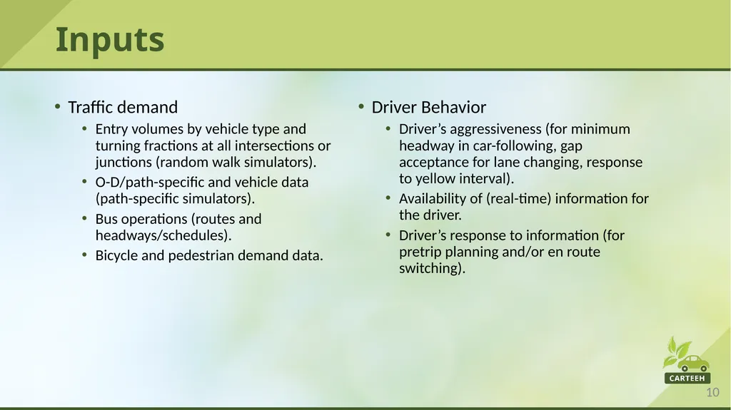 www.carteeh.org Lecture #11: Traffic Modeling - slide 10 of 29