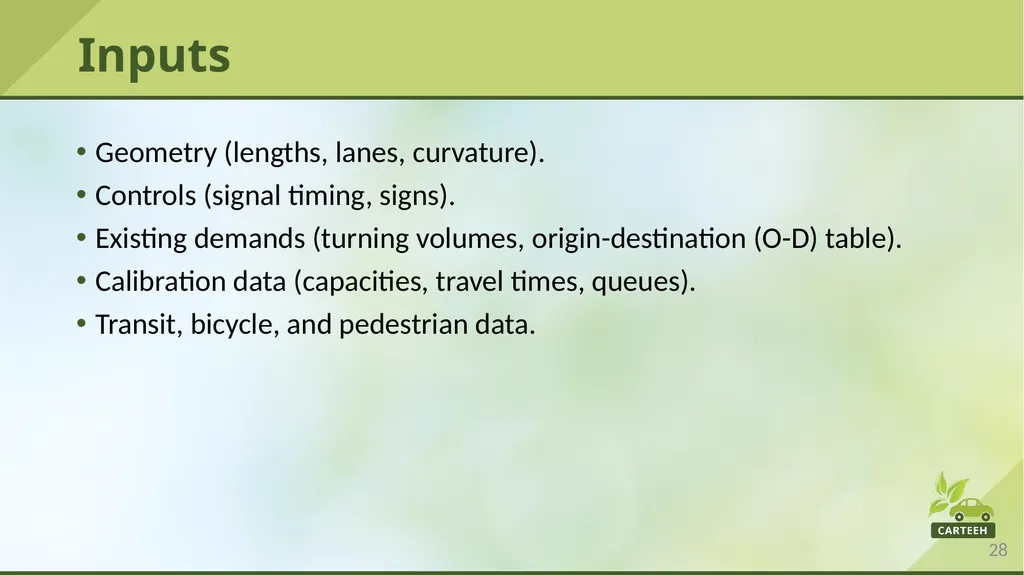 www.carteeh.org Lecture #11: Traffic Modeling - slide 28 of 29