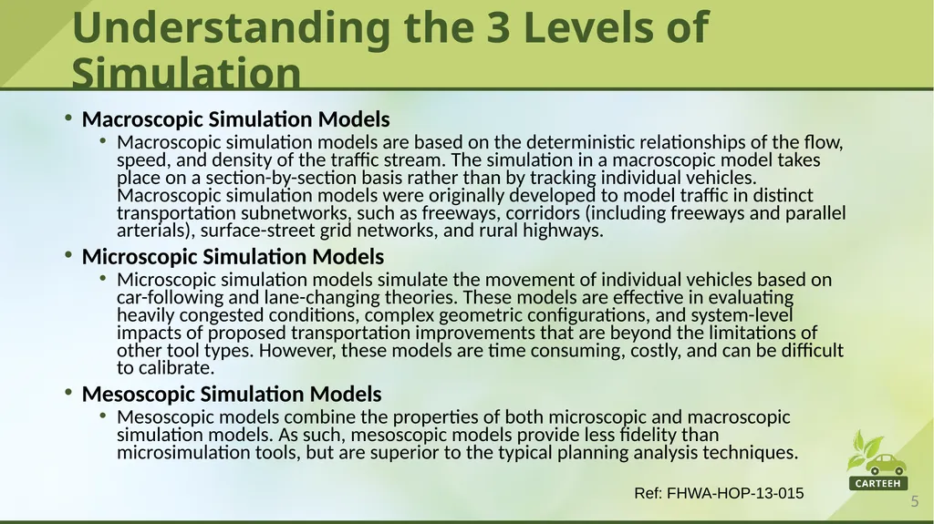 www.carteeh.org Lecture #11: Traffic Modeling - slide 5 of 29