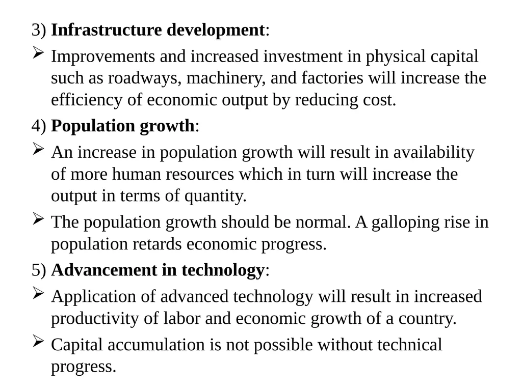 Unit 3 Economic Growth and Development Meaning of - slide 4 of 16