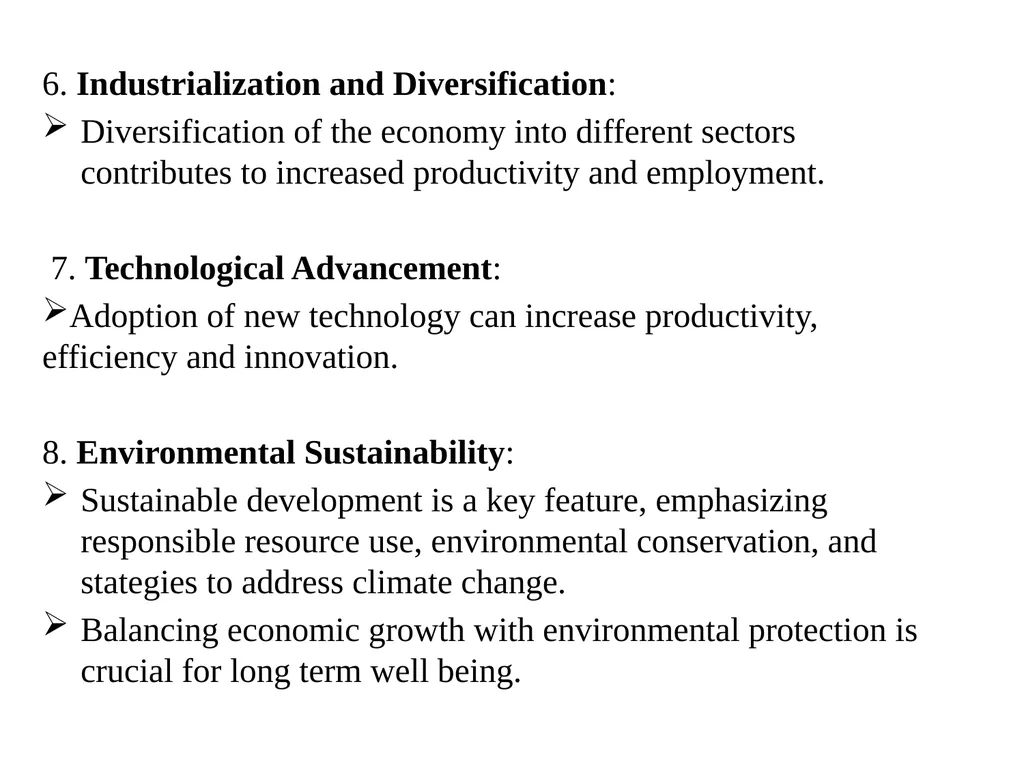 Unit 3 Economic Growth and Development Meaning of - slide 8 of 16