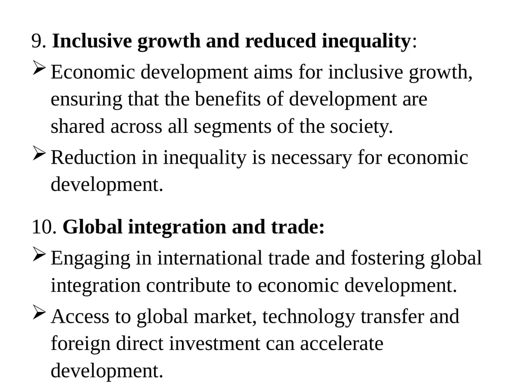 Unit 3 Economic Growth and Development Meaning of - slide 9 of 16