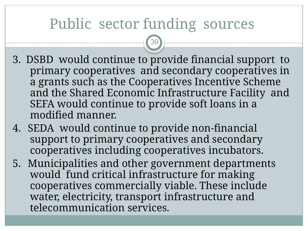 A Community Economic Development Model Based on - slide 30 of 33