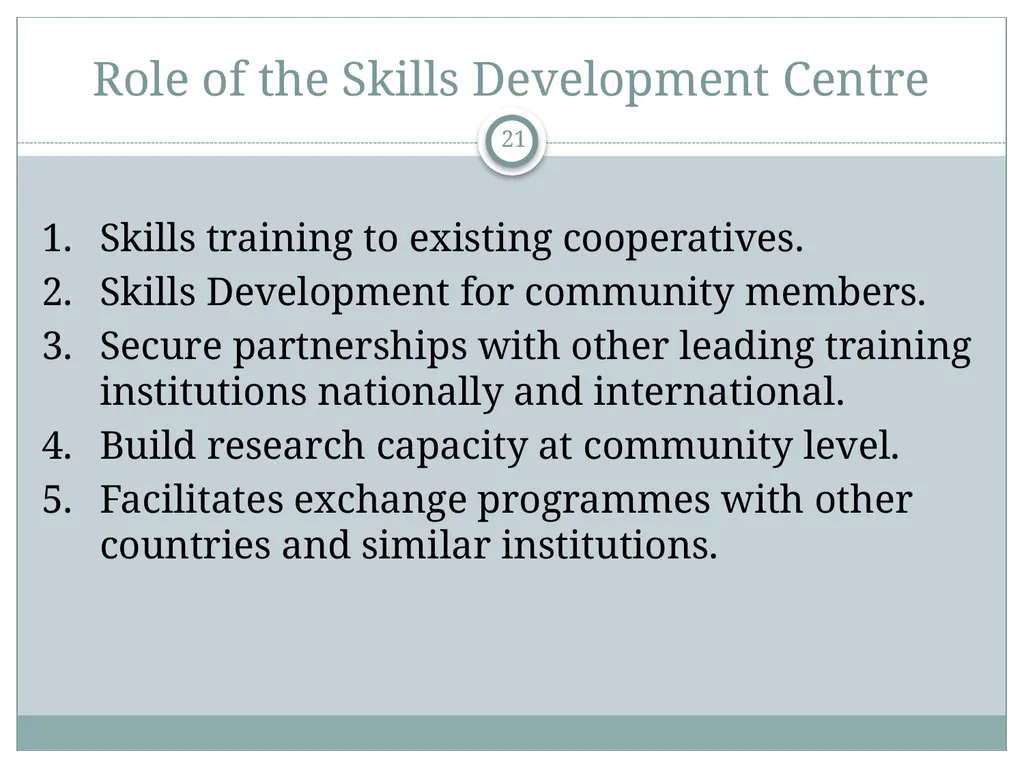 A Community Economic Development Model Based on - slide 21 of 33