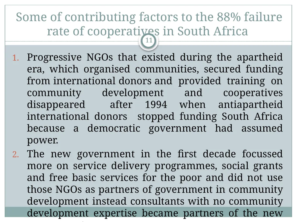 A Community Economic Development Model Based on - slide 11 of 33