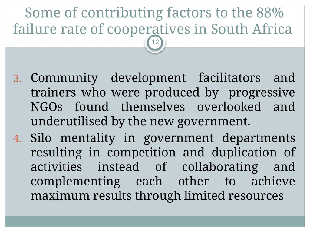 A Community Economic Development Model Based on - slide 12 of 33